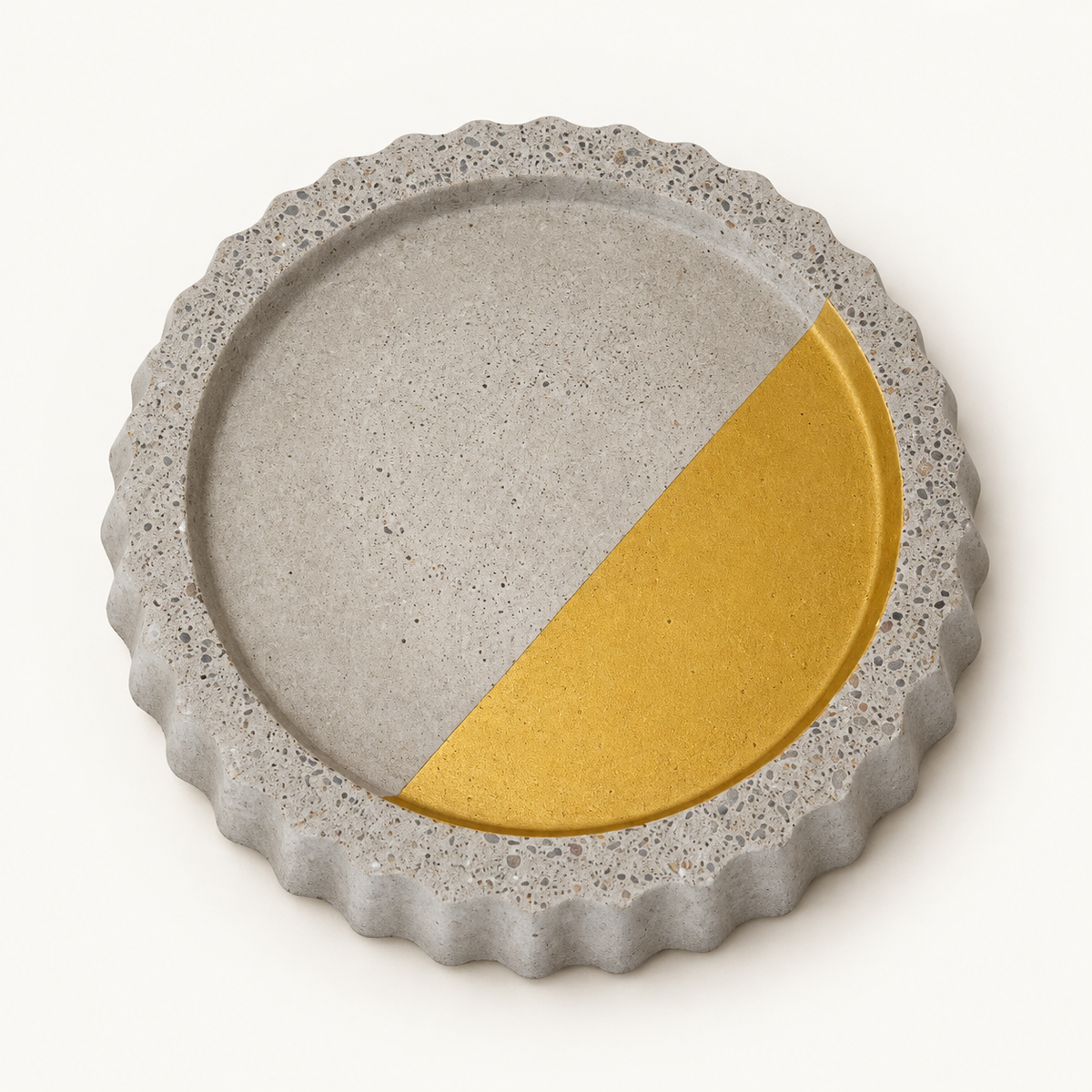 Beton-Untersetzer – Rund Ø 11 cm – Design 5 – Studioansicht