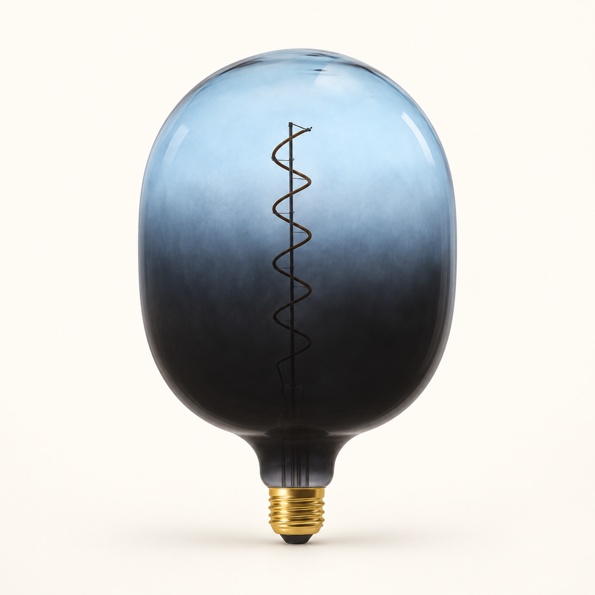 Daylight Coriandoli Egg – dark blue and light blue, LED E27 – AI-generated product visual based on manufacturer reference