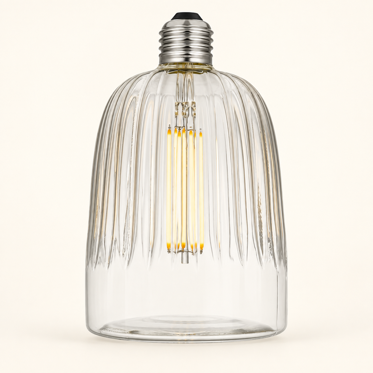 Daylight Cristallo Tiche – 2700 K LED E27 – AI-generated product visual based on manufacturer reference