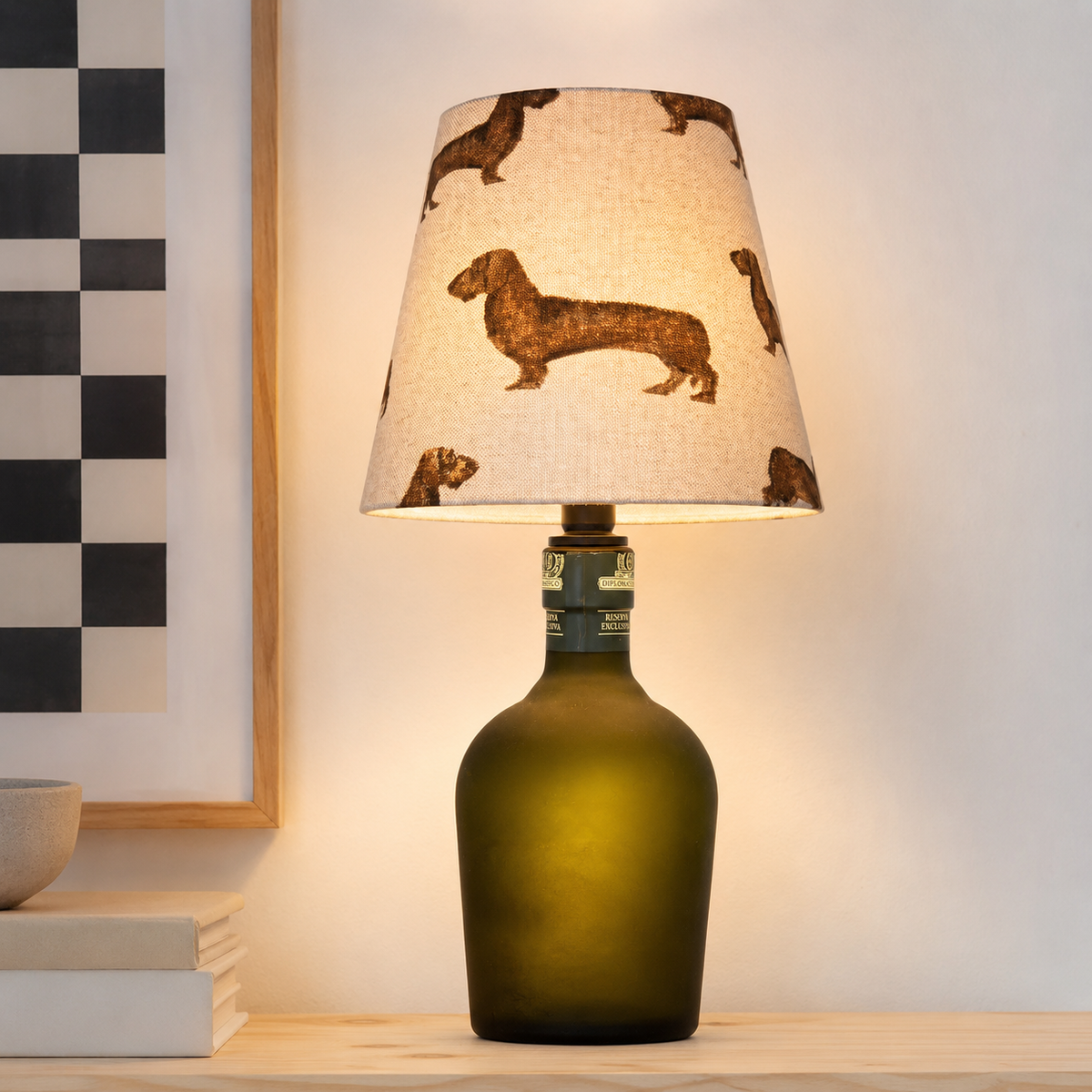 Flaschenlampen – Flaschenlampe Hotdog Dackel 002
