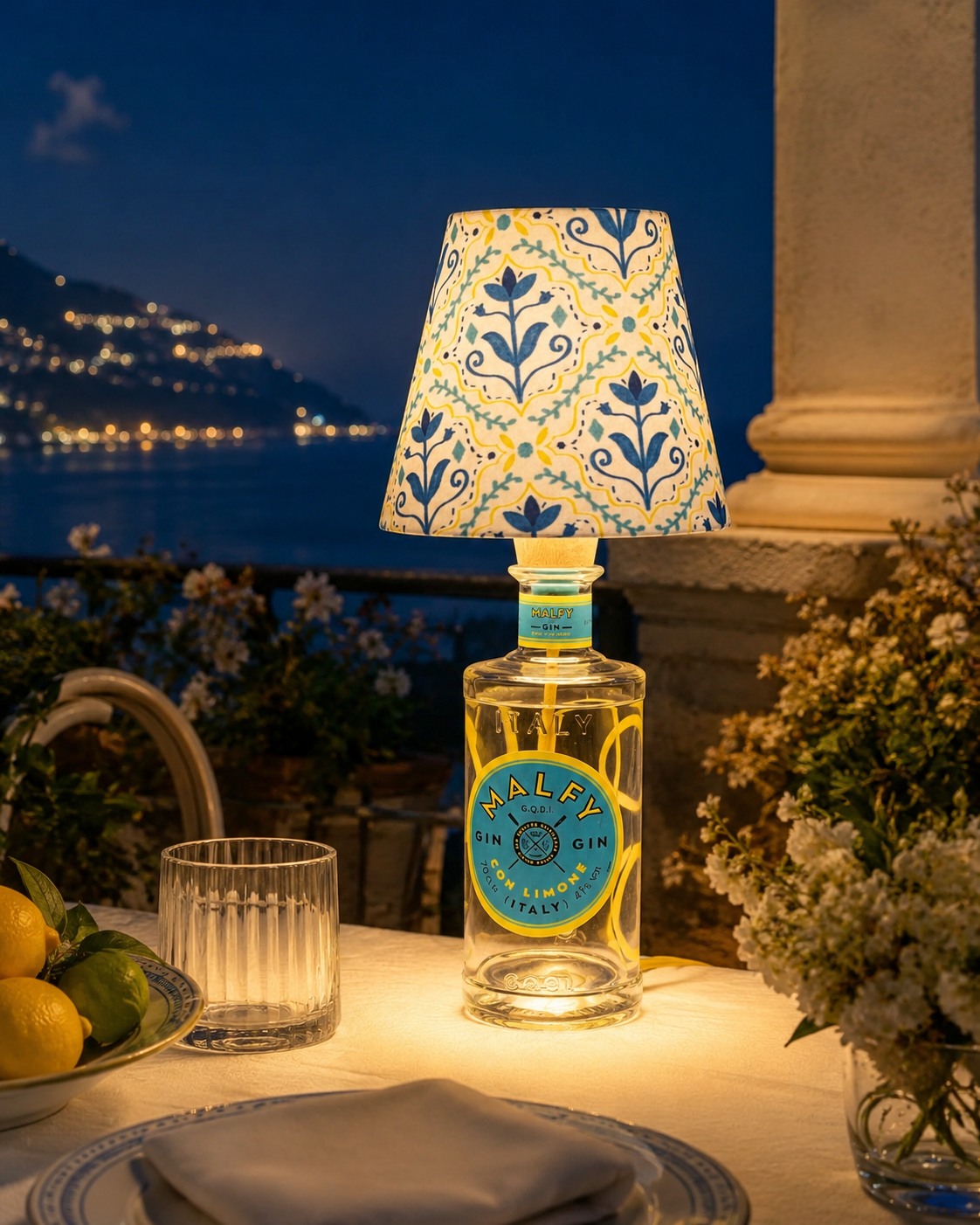Bottle lamps – Malfy Limone mosaic bottle lamp 003