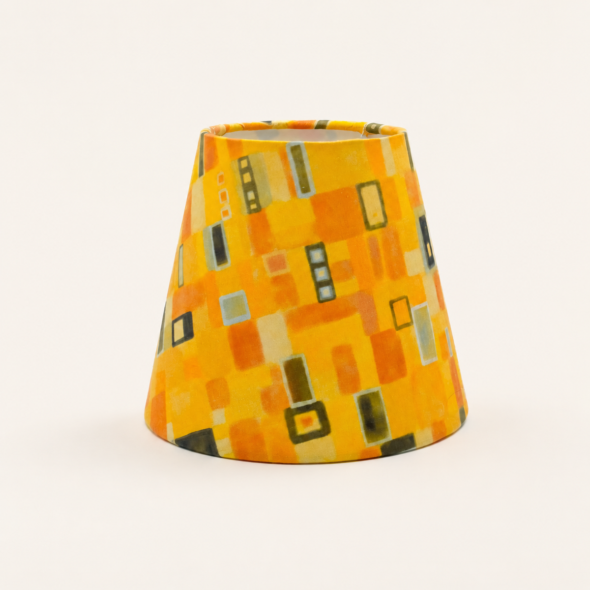 Bottle lamps and shades – 16 cm retro orange lampshade 002