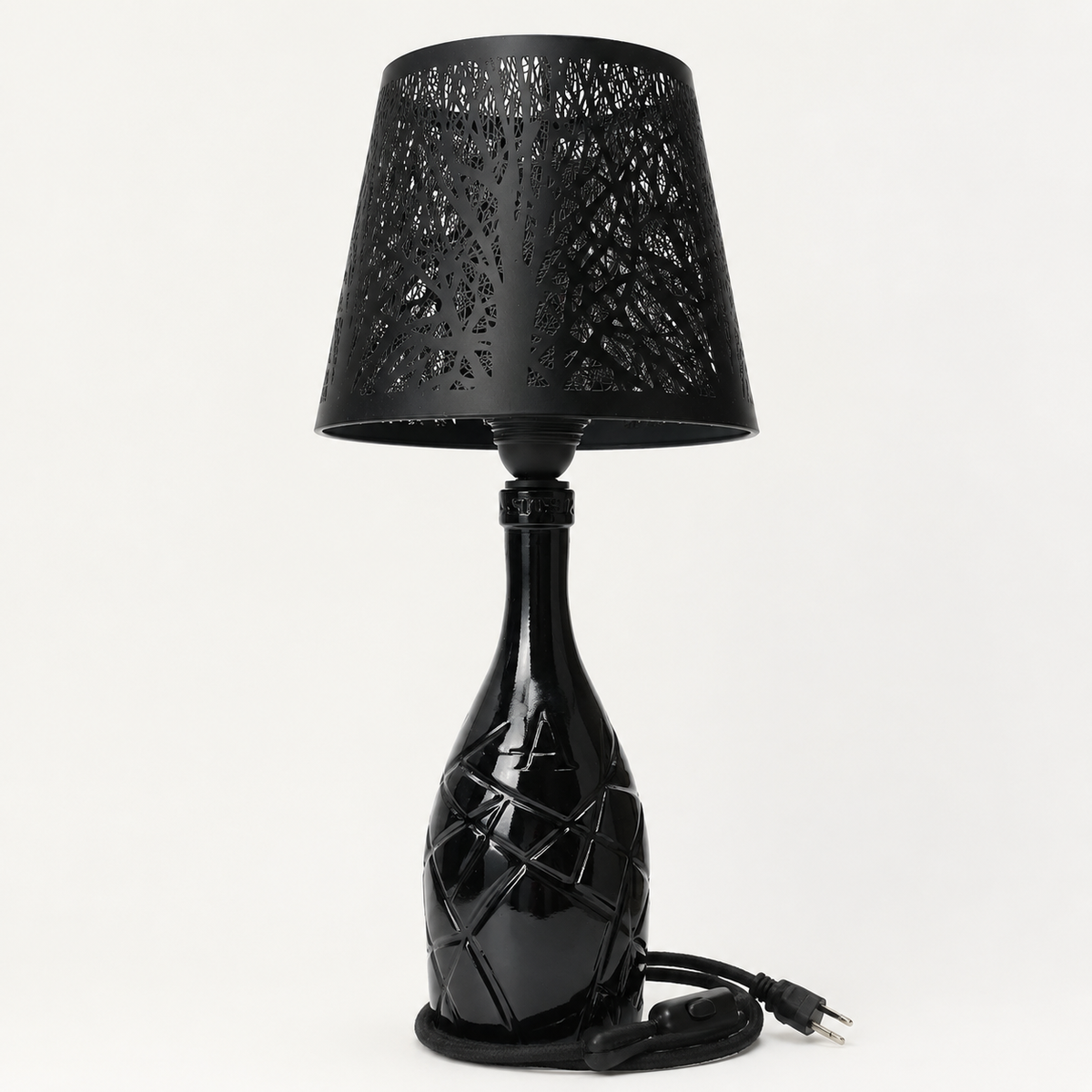 Black Beauty – Flaschenlampe
