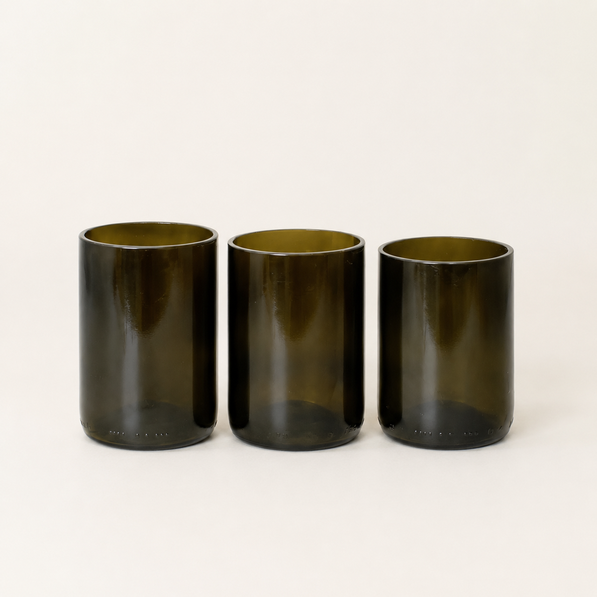Upcycling-Glas – Olivgrün