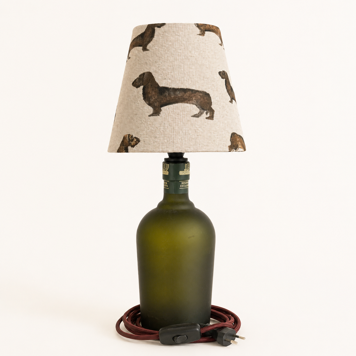 Hotdog Dackel – Flaschenlampe