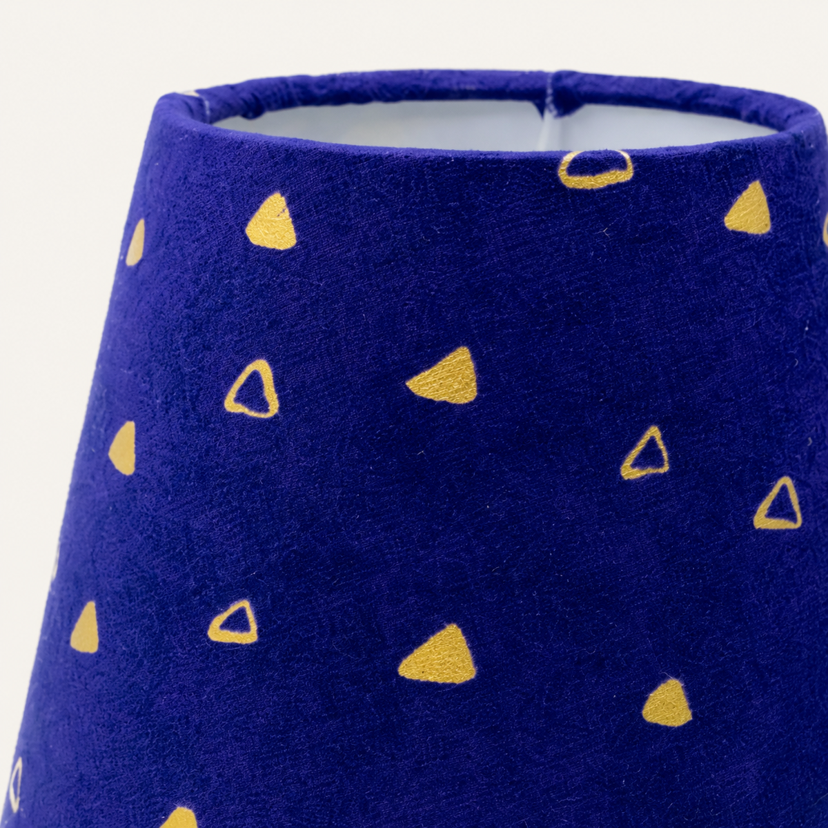 Lampshade patterns and colors – blue and gold