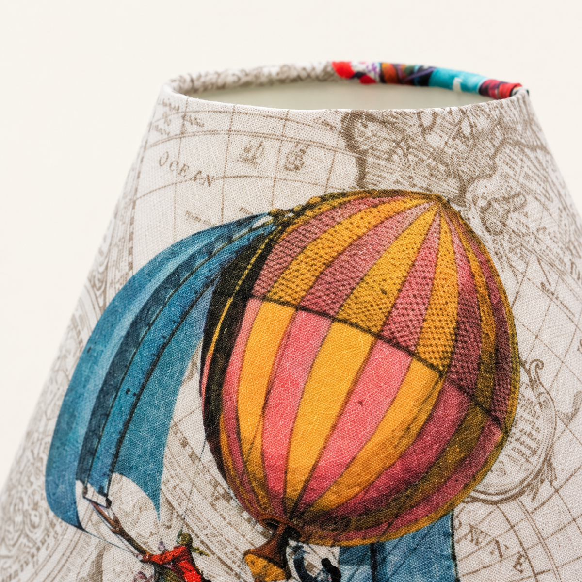 Lampshade patterns and colors – hot-air balloon