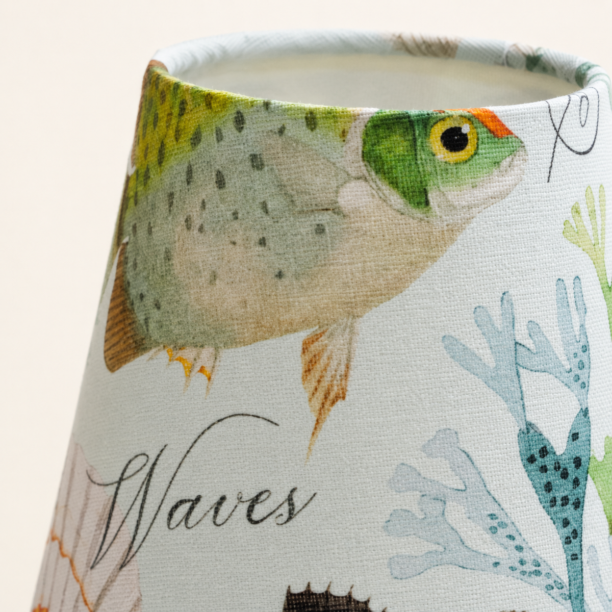 Lampshade patterns and colors – marine life