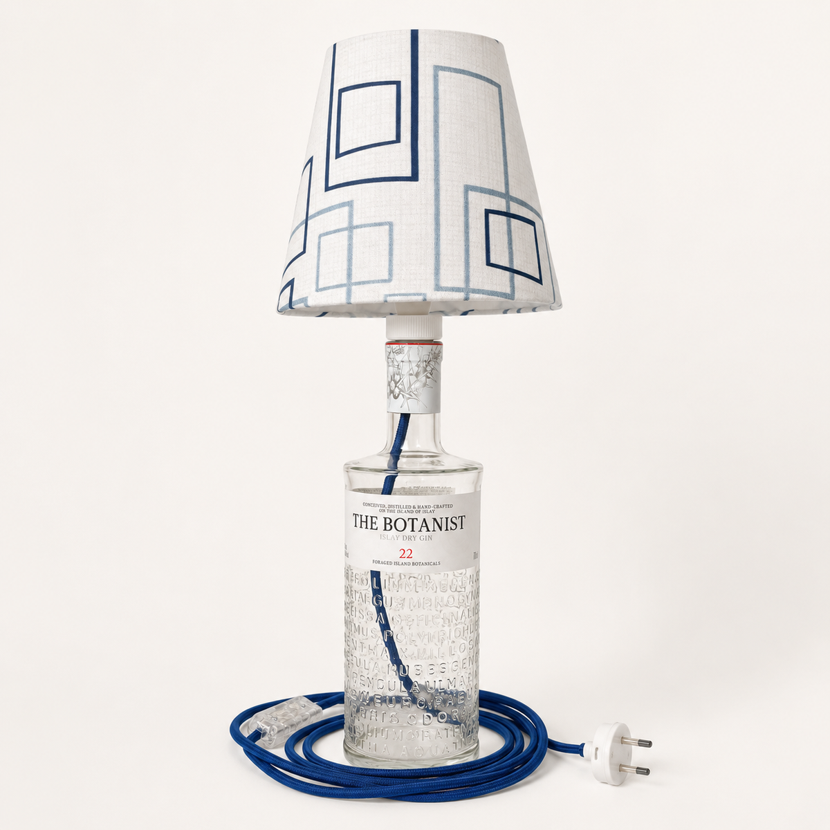 The Botanist bottle lamp