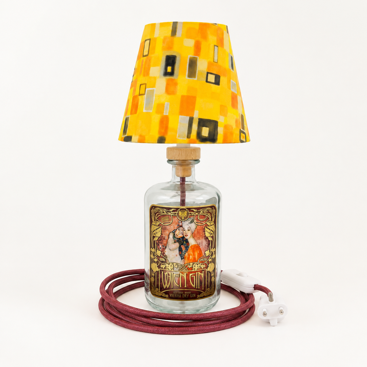 Wien Gin Klimt – Flaschenlampe