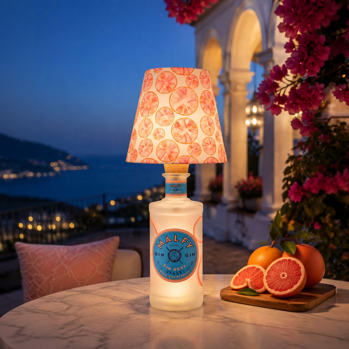 Bottle lamps – Malfy Rosa bottle lamp 005