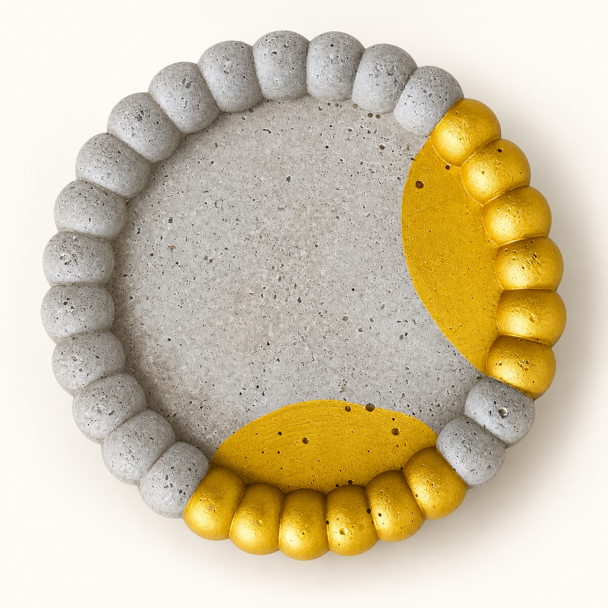Beton-Untersetzer Rillen klein – Goldbögen