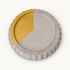 Beton-Untersetzer – Rund Ø 11 cm – Design 1 – Studioansicht