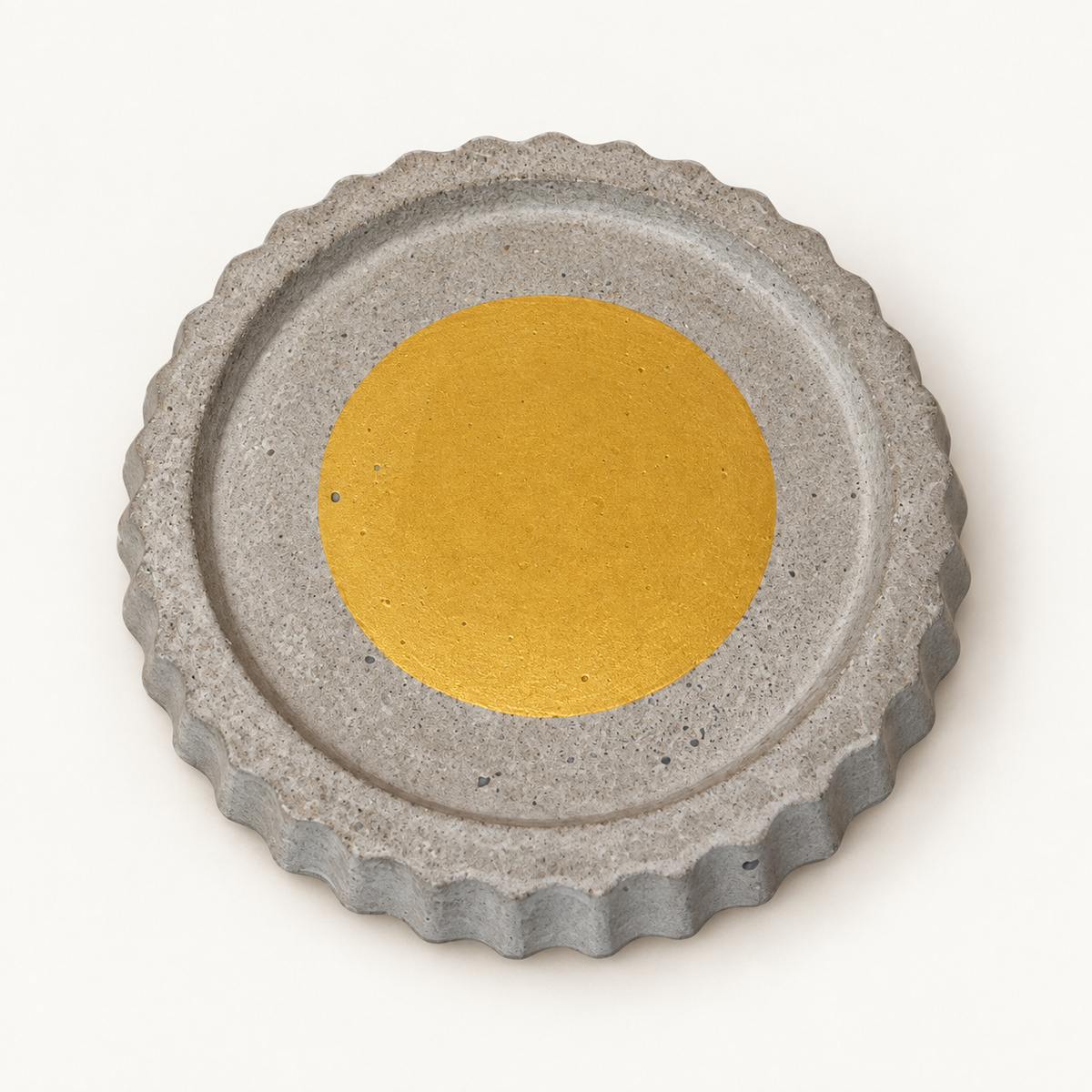 Beton-Untersetzer – Rund Ø 11 cm – Design 2 – Studioansicht