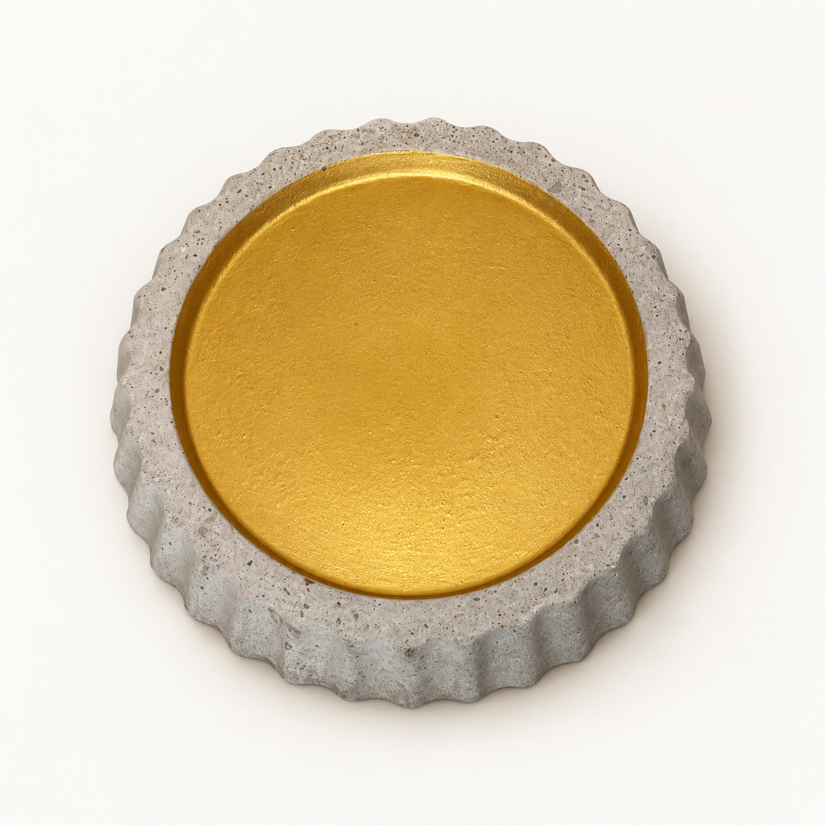 Beton-Untersetzer – Rund Ø 11 cm – Design 3 – Studioansicht