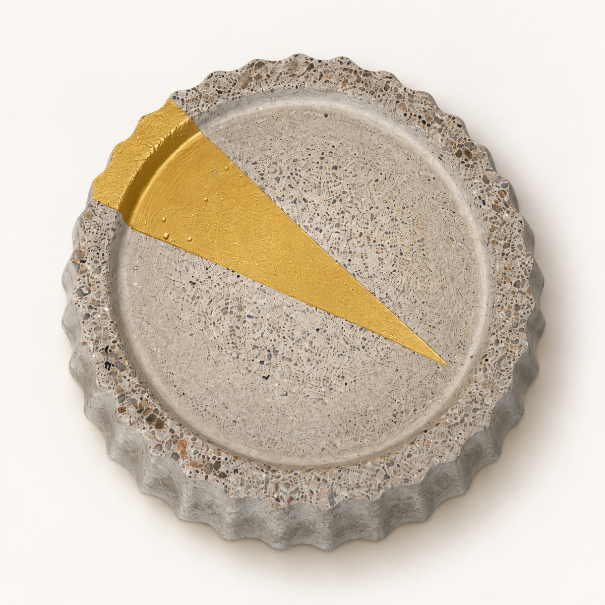 Beton-Untersetzer – Rund Ø 11 cm – Design 4 – Studioansicht