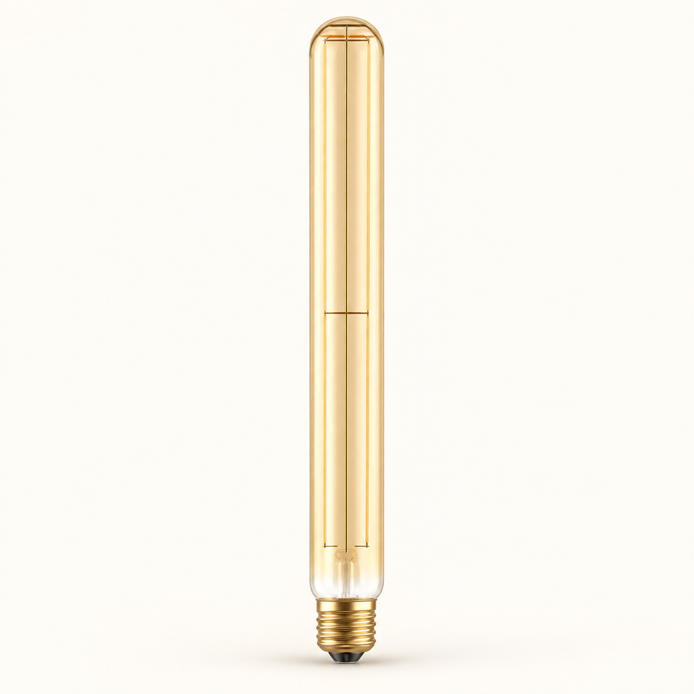 Daylight LED Carbon Cross Spiral T32 – Gold – LED E27 – KI-Produktvisualisierung nach Herstellerreferenz