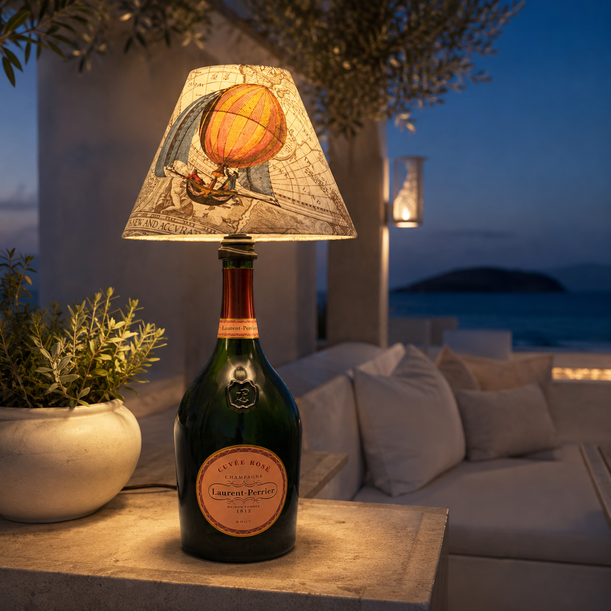 Flaschenlampen – Flaschenlampe Laurent Perrier Magnum 008