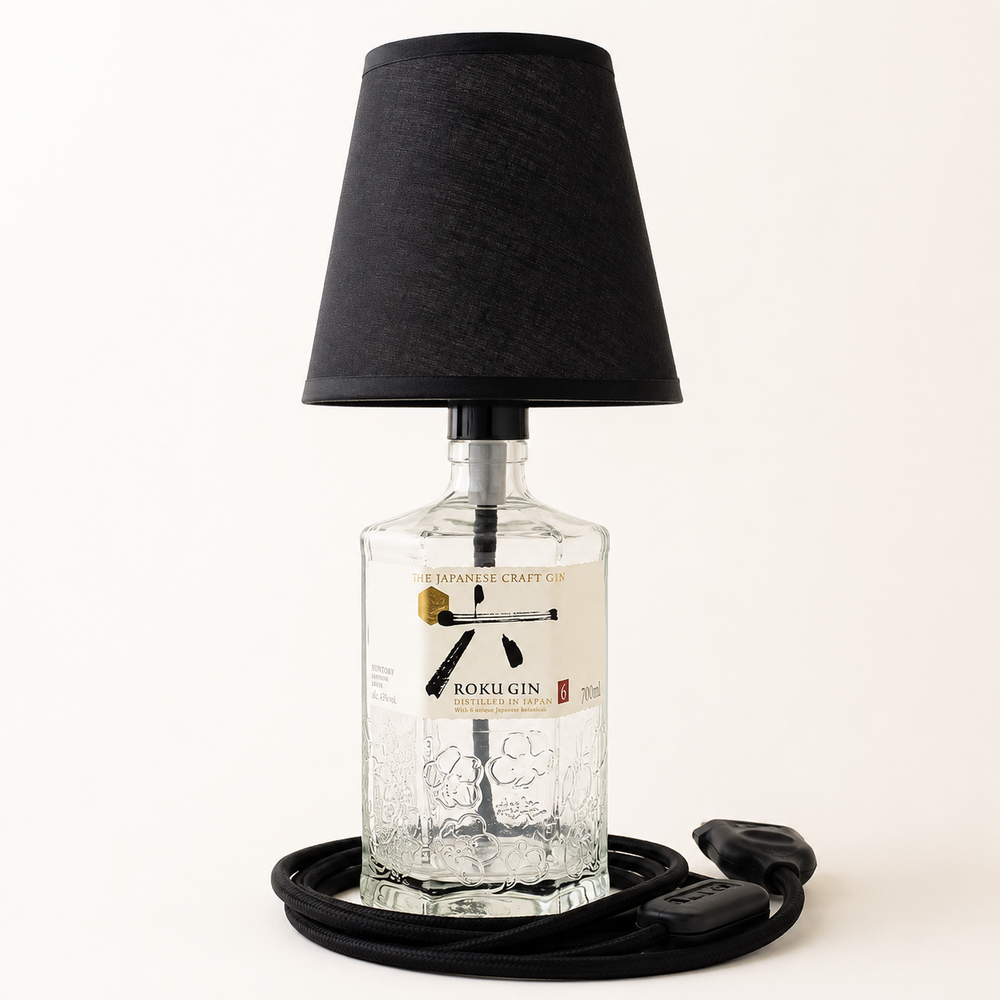 Flaschenlampen – Flaschenlampe Roku Gin 002