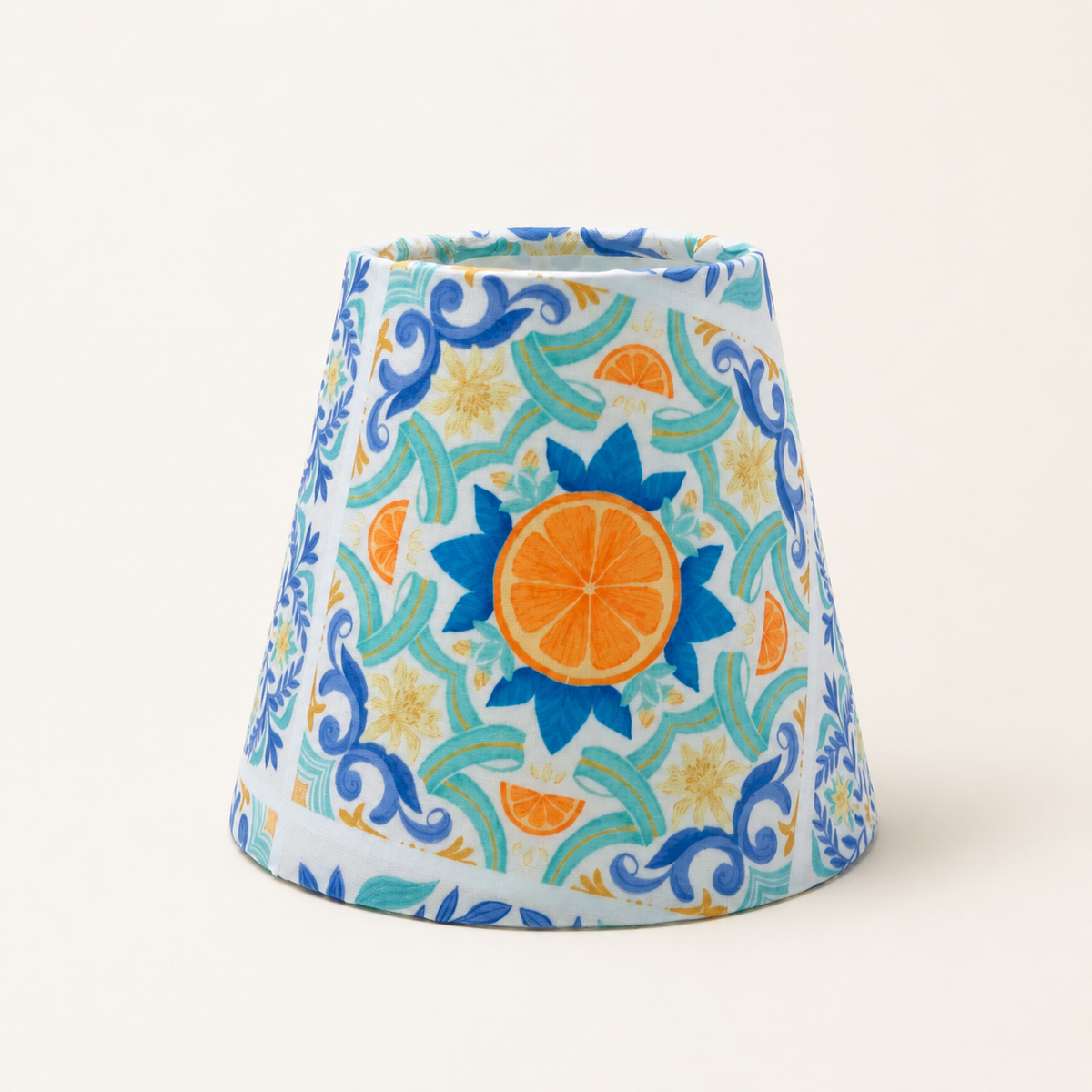 Flaschenlampen / Lampenschirme – Lampenschirm 16cm Orange Mediterran 002