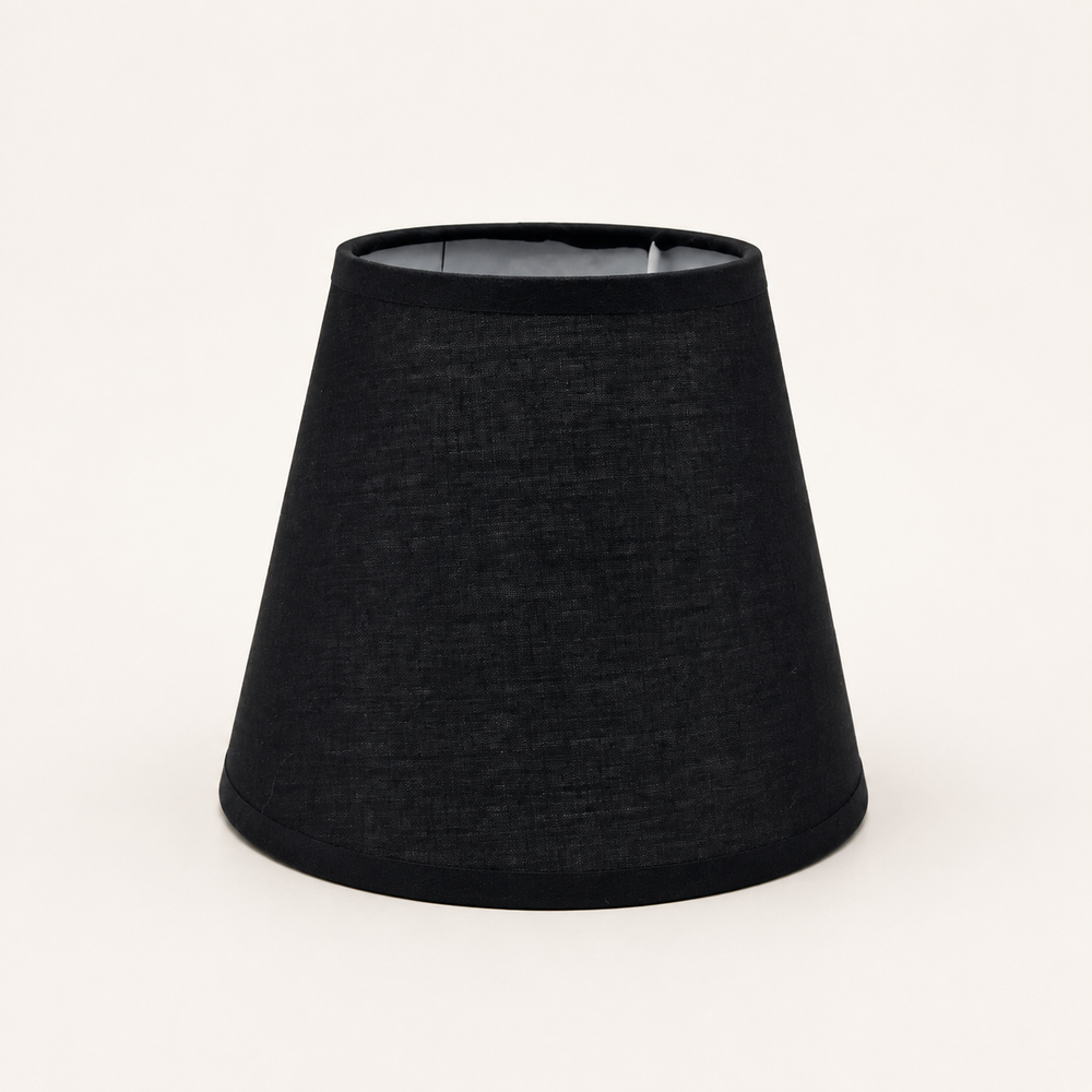 Bottle lamps and shades – 16 cm black lampshade 002