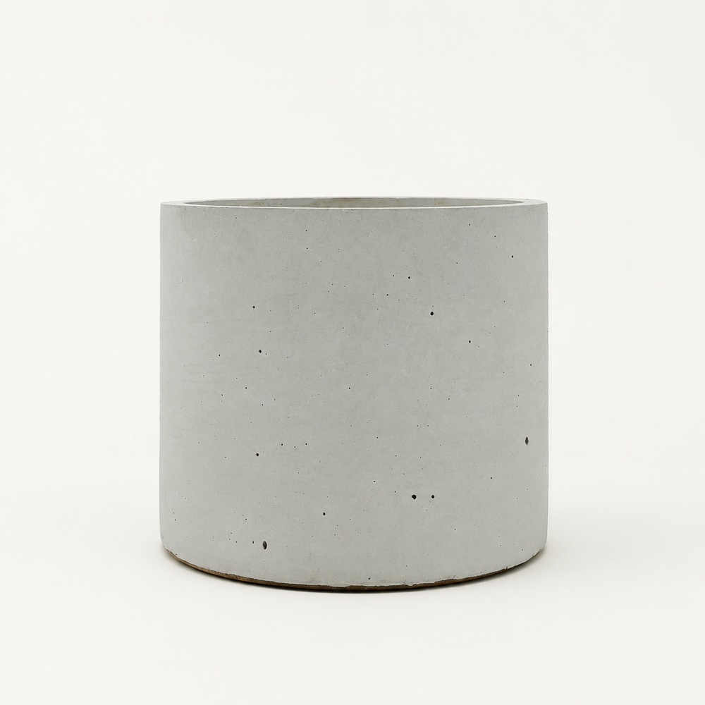 Beton-Blumentopf – rund