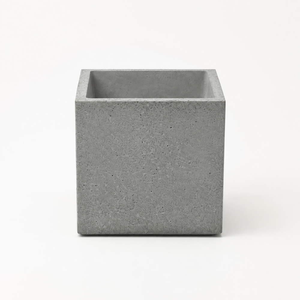 Beton-Übertopf – quadratisch