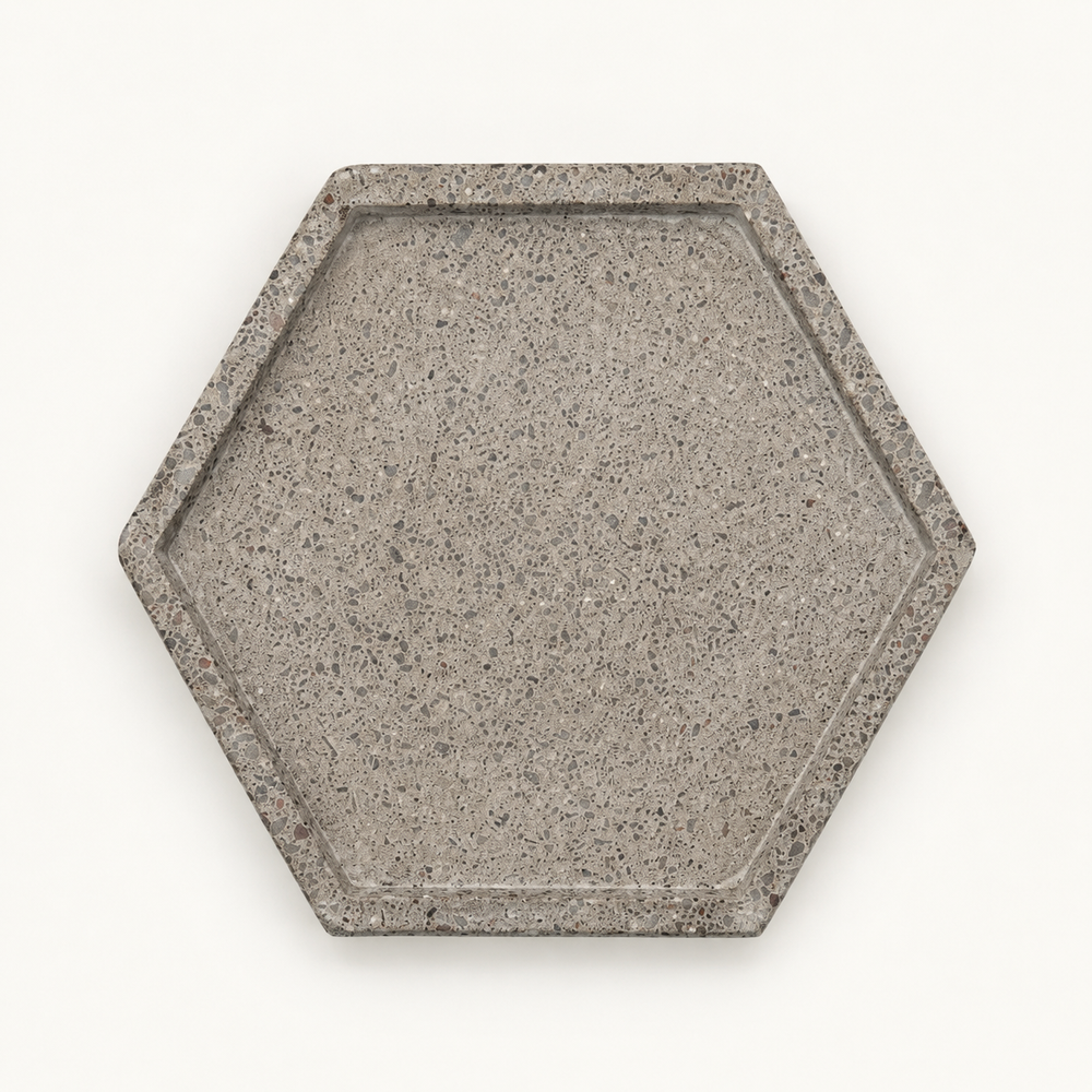 Beton-Untersetzer – Hexagon – Naturbeton