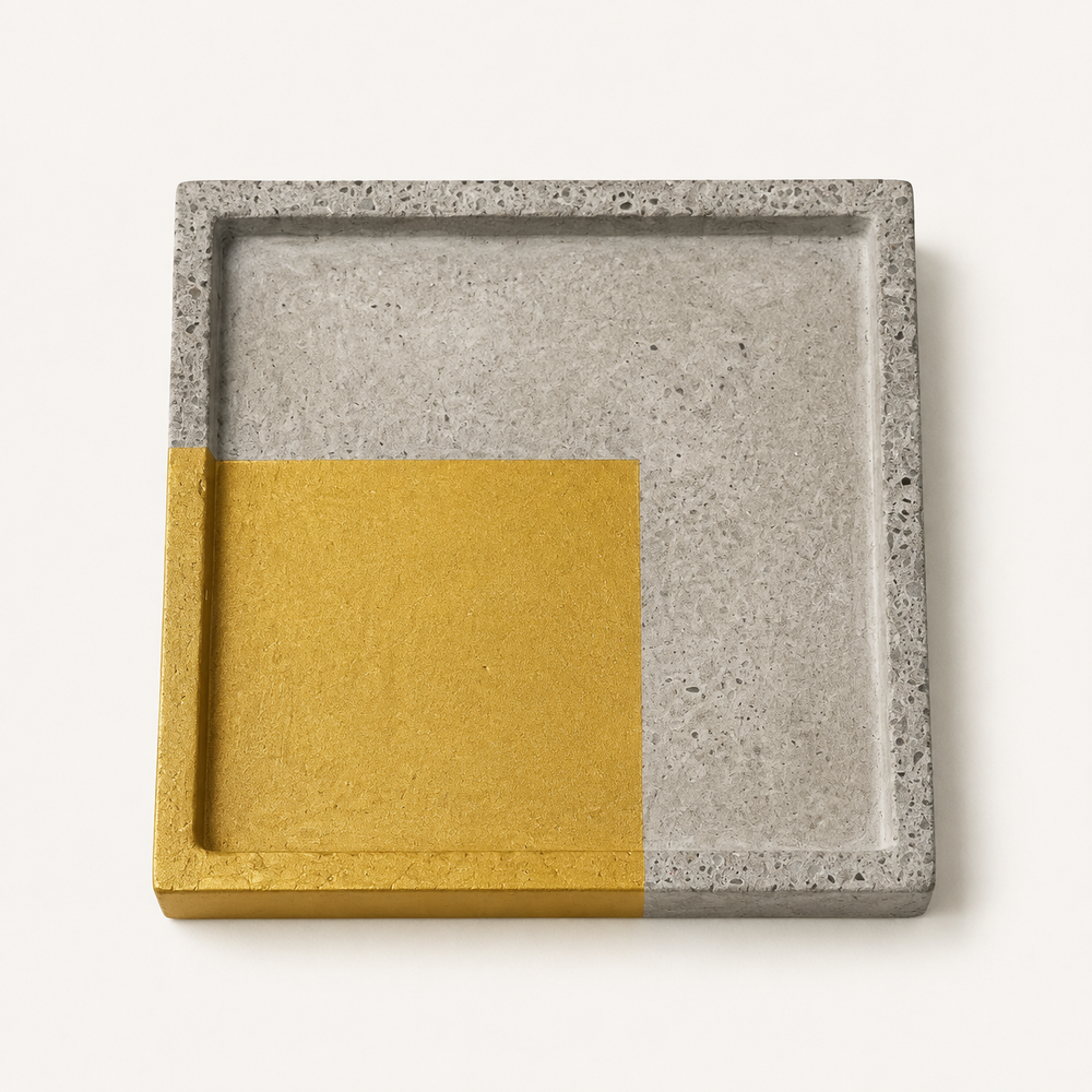 Beton-Untersetzer – Quadrat – Viertelquadrat