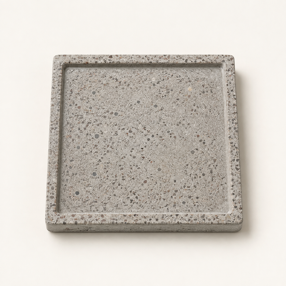 Beton-Untersetzer – Quadrat – Naturbeton