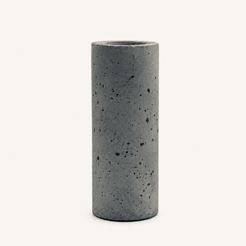 Betonvase – Zylinder in Anthrazit