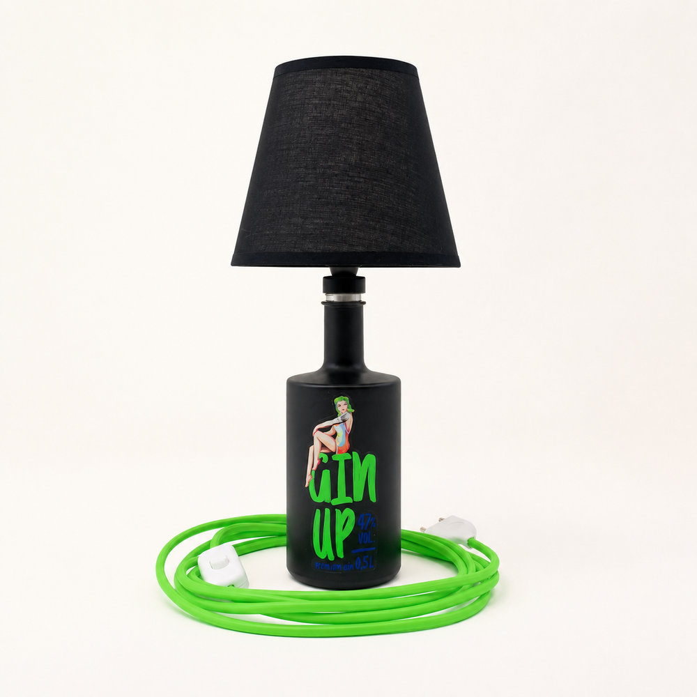Gin Up – Flaschenlampe – Grün
