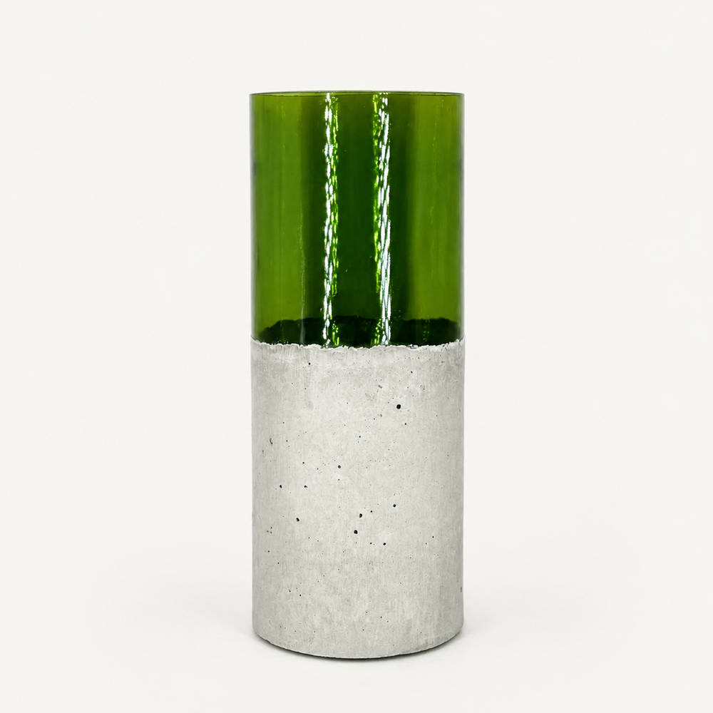 Flaschenvase – Grün · hohe Form