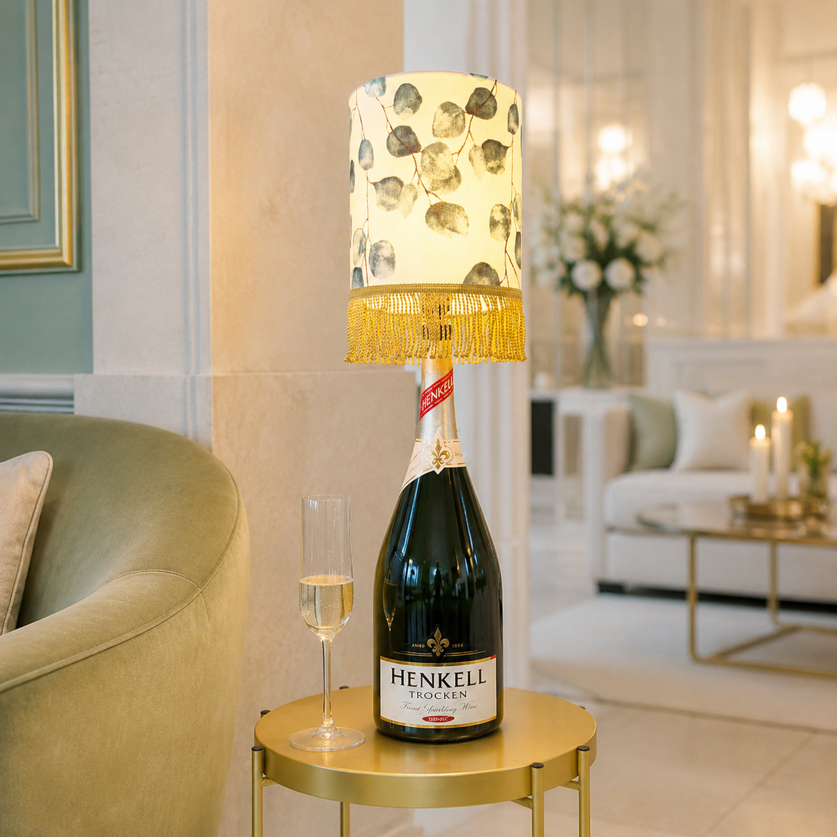 Henkell Magnum bottle lamp