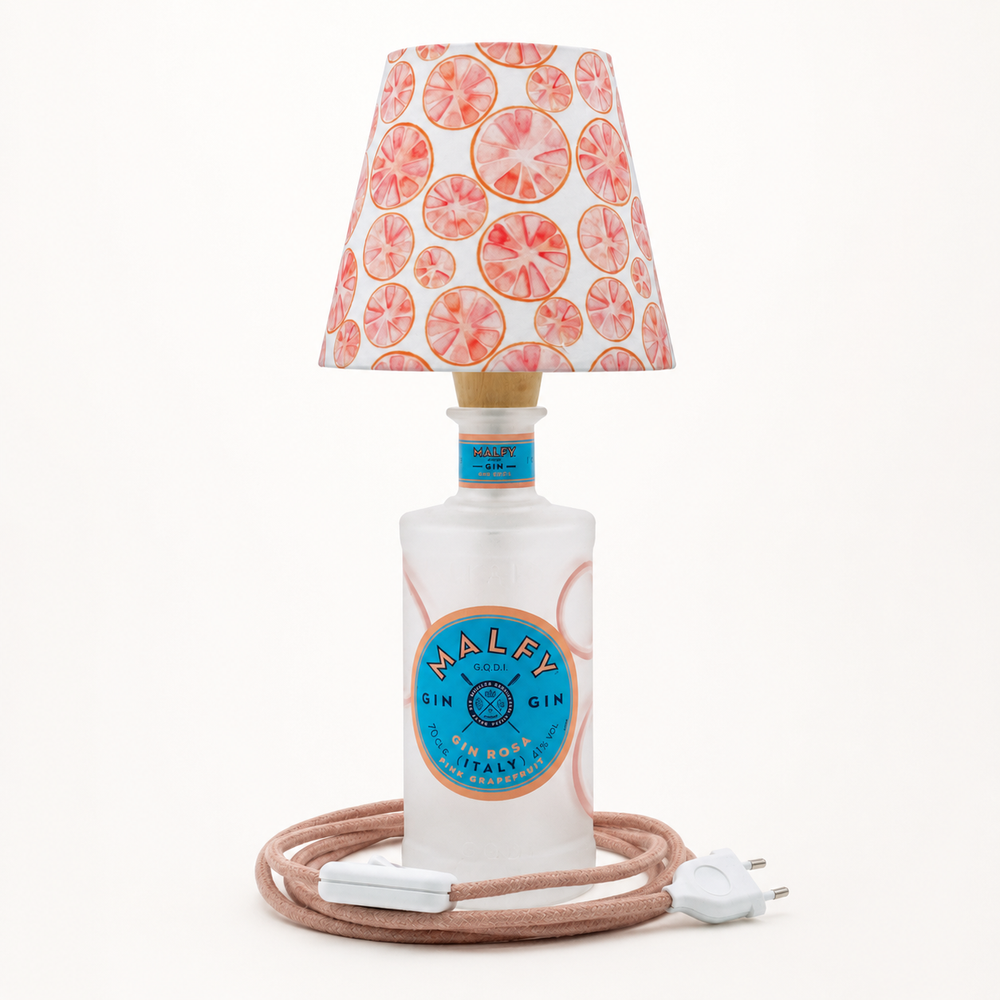 Malfy Rosa – Flaschenlampe