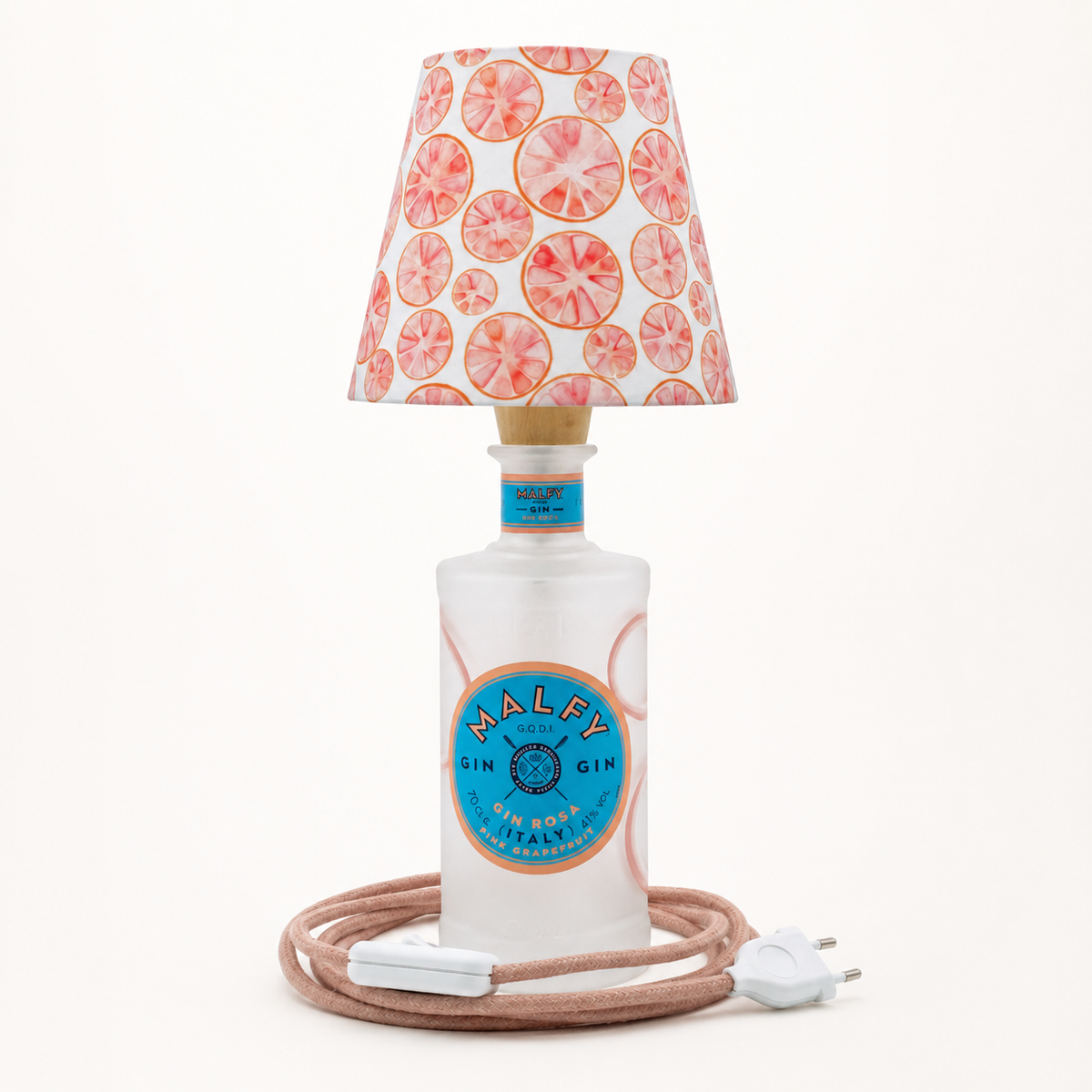 Malfy Rosa – Flaschenlampe