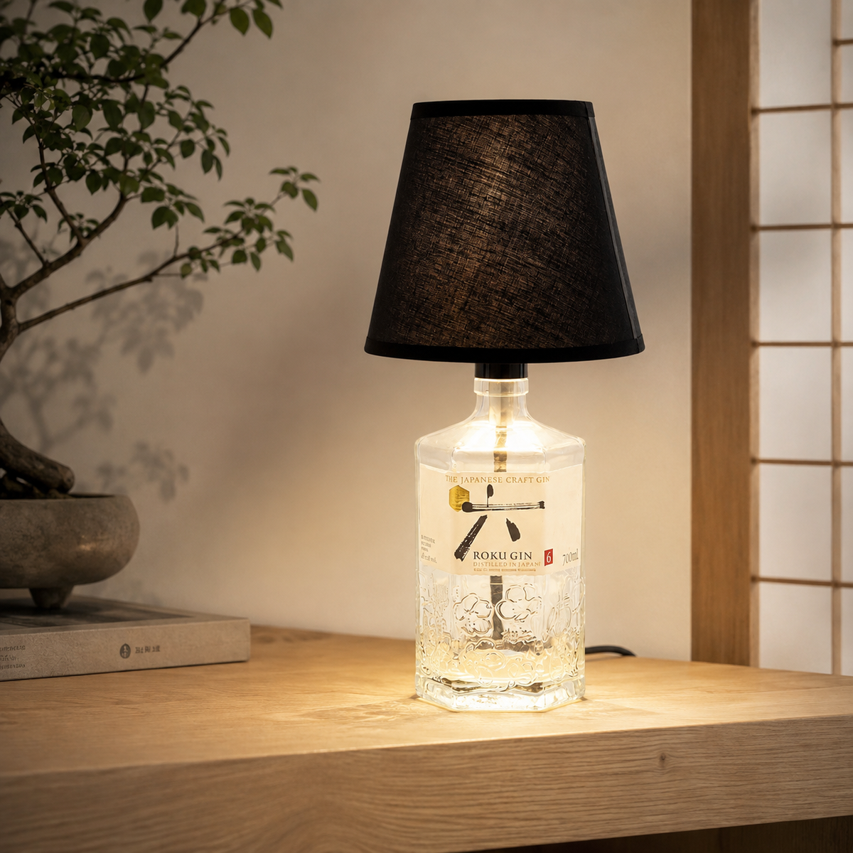 ROKU Gin bottle lamp
