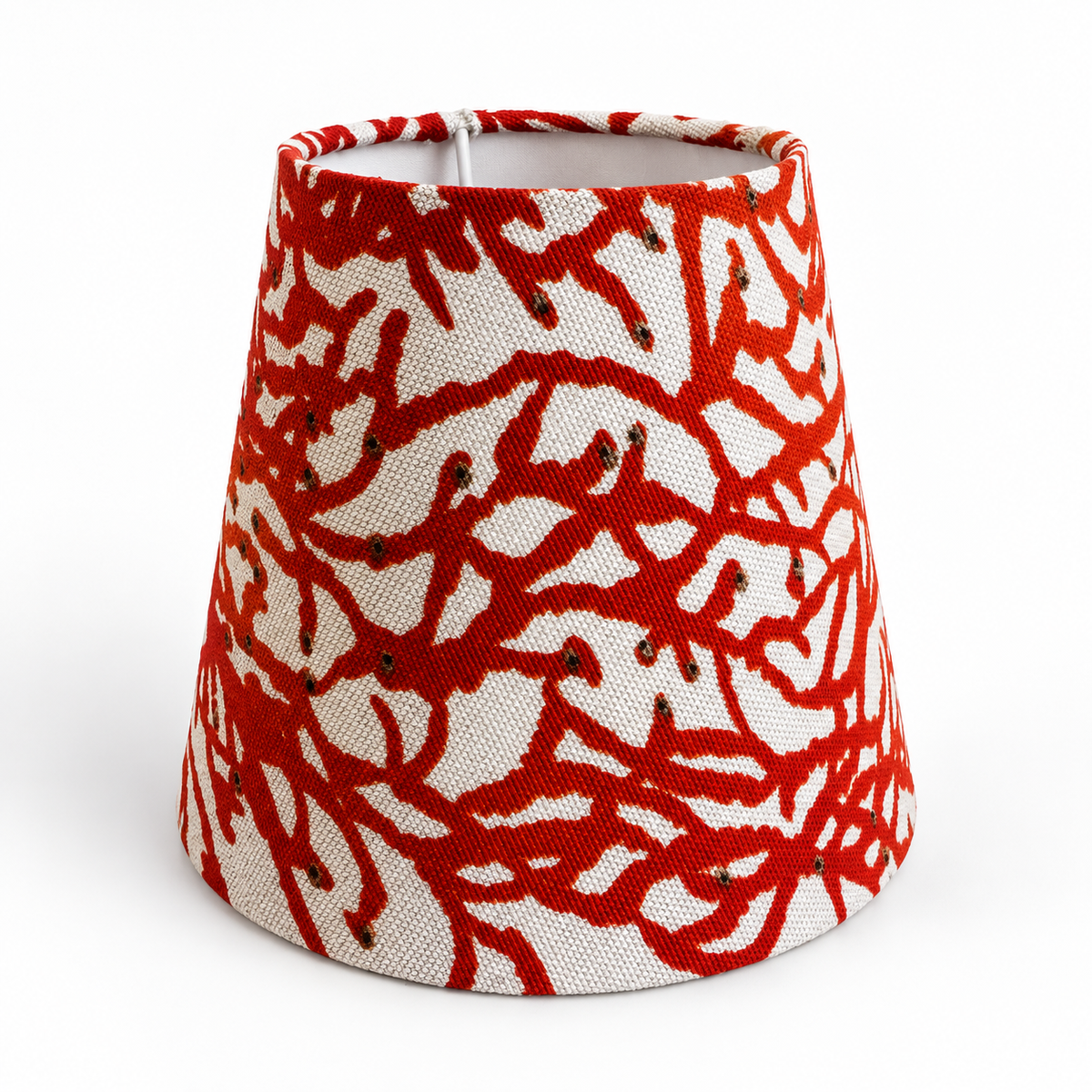 Small lampshade – coral red – isolated product view