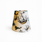 Small lampshade – sailing ships – isolated product view